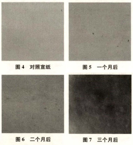 人工模擬老化實驗對比圖