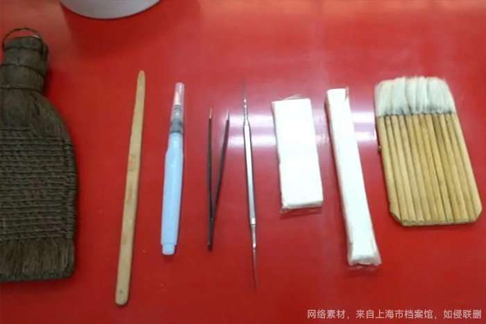 字畫裝裱工具(部分) 字畫裝裱工具(部分)